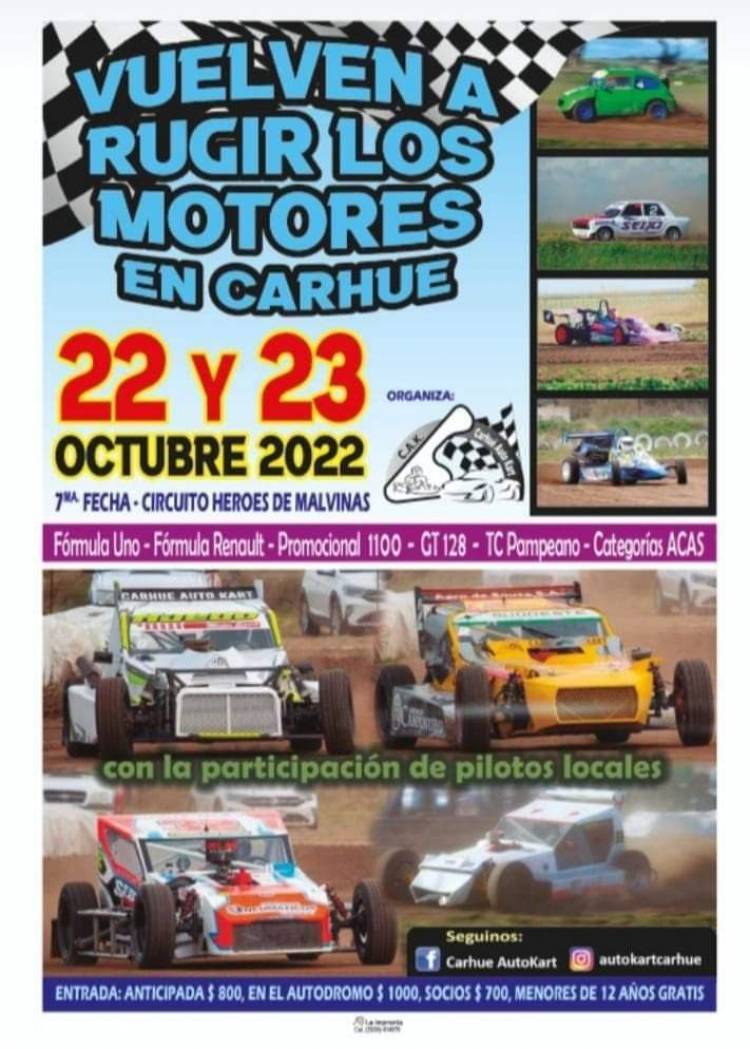 Vuelven a rugir los motores en Carhue