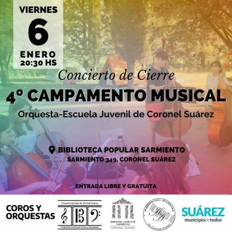 Cuarto Campamento Musical de la Orquesta-Escuela de Coronel Suárez