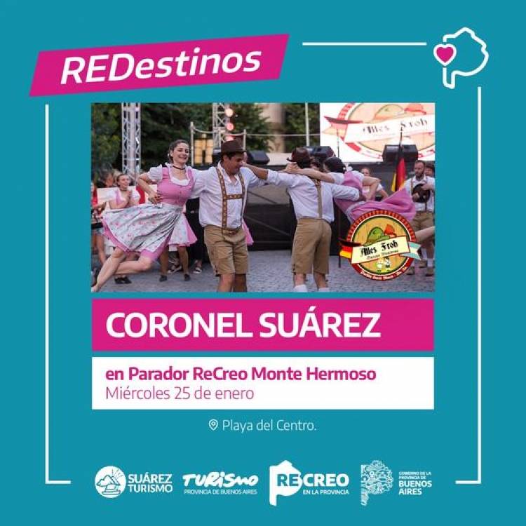 Coronel Suárez presente en el parador “ReCreo” de Monte Hermoso