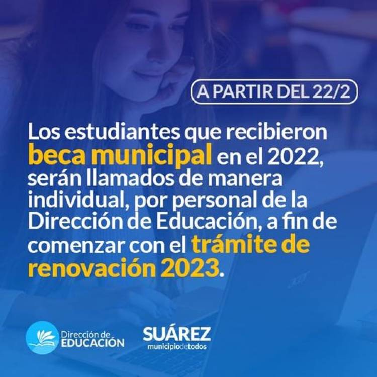 Renovacion de beca municipal