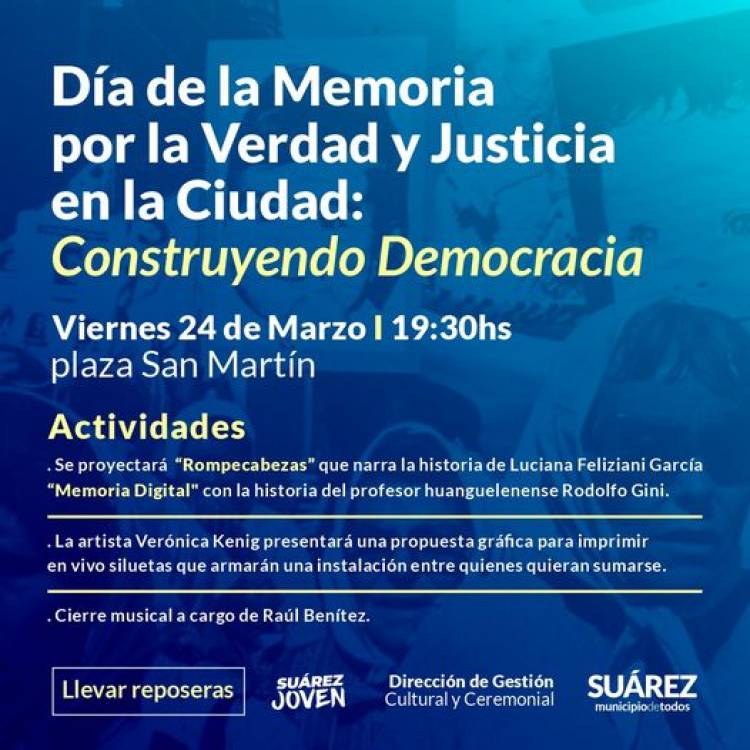 Conmemoración del Día de la Memoria por la Verdad y Justicia en la Ciudad: Construyendo Democracia