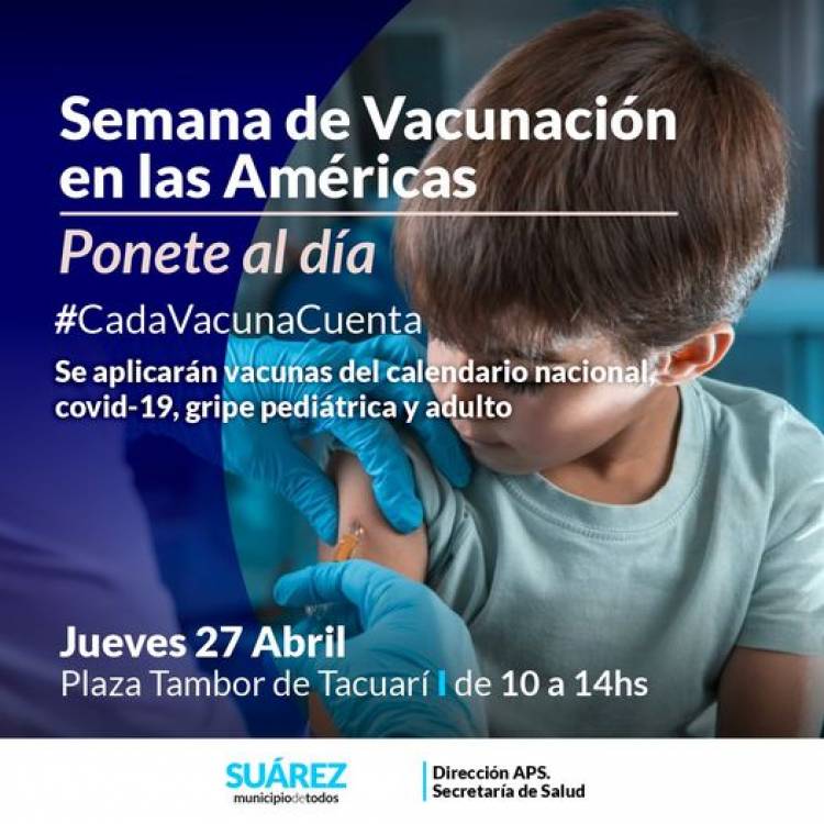 Semana de Vacunación en las Américas: Ponete al día