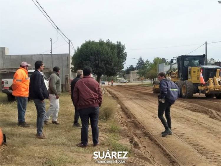 Comenzó la ejecución de 6 cuadras de pavimento