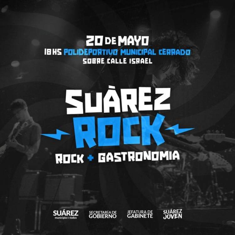 Músicos y bandas locales presentes en “Suárez Rock”