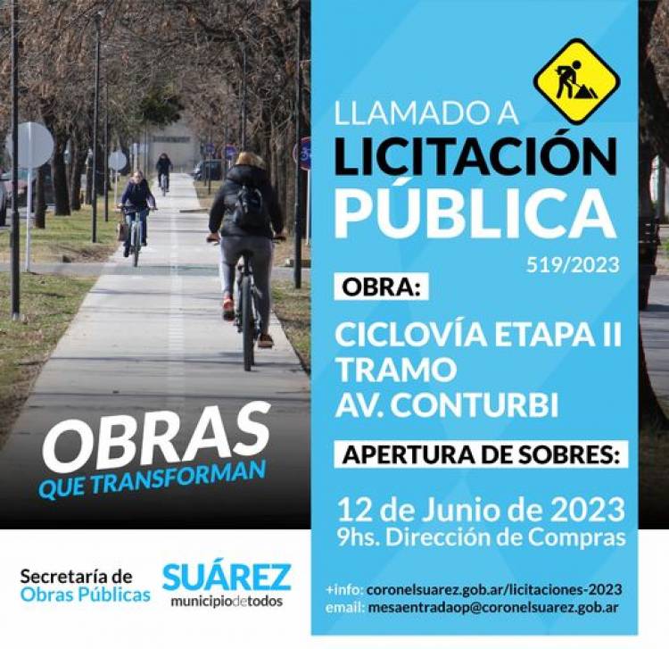 Licitación Pública: “Ciclo Vía Etapa II -Tramo Av. Conturbi”