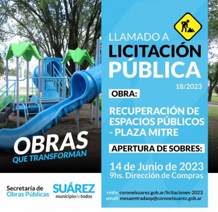 Licitación Pública: “Recuperación de Espacios Públicos–Plaza Mitre”