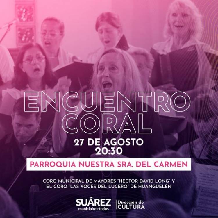Imponente encuentro coral en la Parroquia “Nuestra Señora del Carmen”