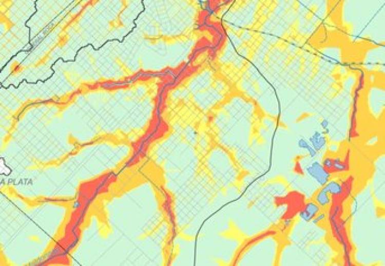 Provincia actualizó los mapas de peligrosidad de las cuencas con cinco zonas de La Plata
