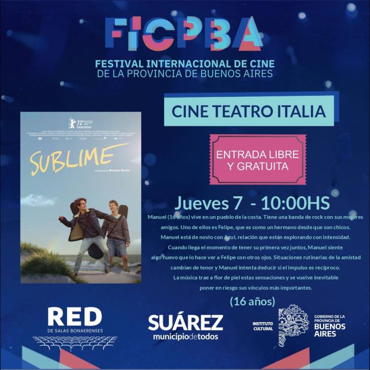 El Festival Internacional de Cine de la Provincia de Buenos Aires llega a Coronel Suárez
