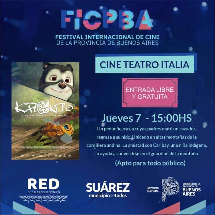 El Festival Internacional de Cine de la Provincia de Buenos Aires llega a Coronel Suárez
