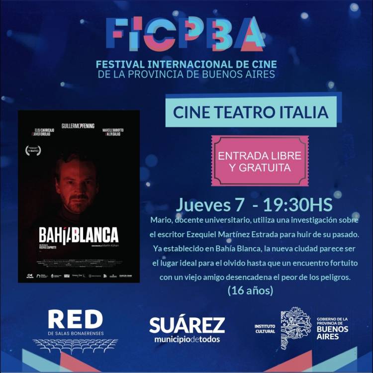 El Festival Internacional de Cine de la Provincia de Buenos Aires llega a Coronel Suárez