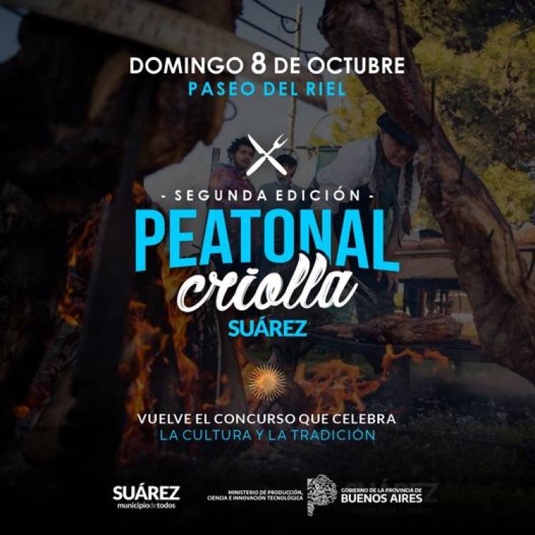 Se viene la 2° Peatonal Criolla en Suárez