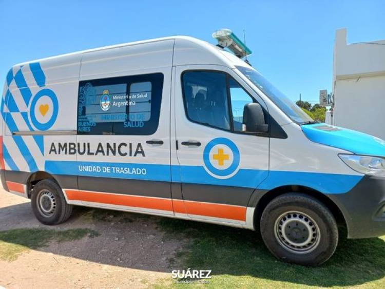Moccero envió una ambulancia de alta complejidad al Hospital Lucero del Alba de Huanguelén