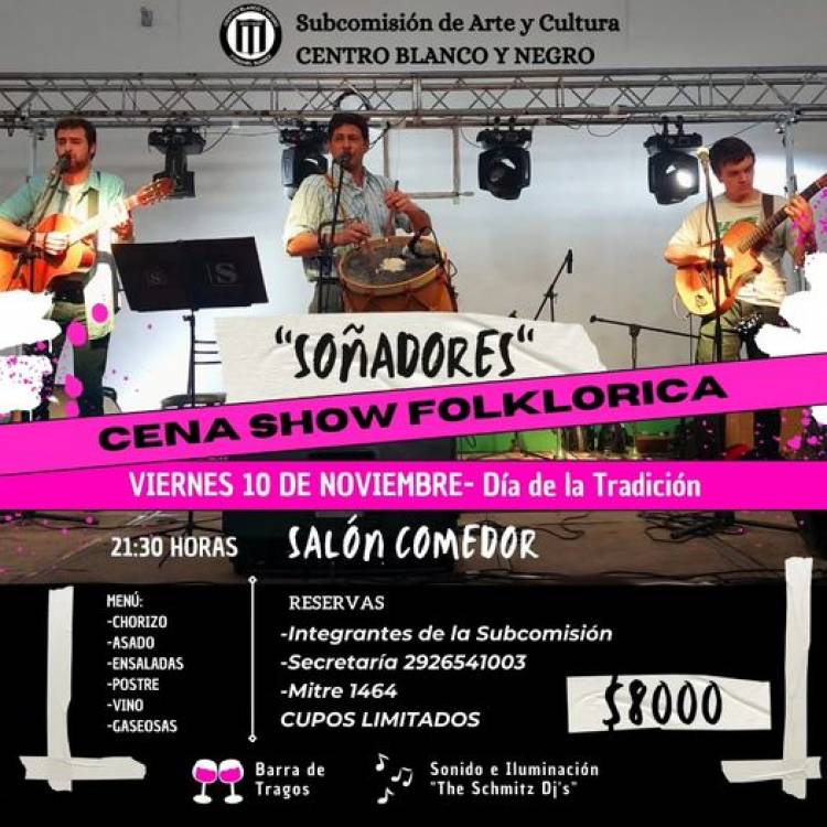 "Soñadores" Cena Show Folklórica 