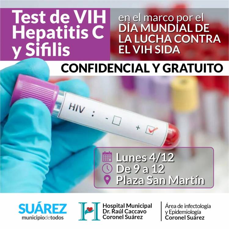 Día Mundial de la Lucha contra el Sida: habrá testeos gratuitos en la plaza San Martín