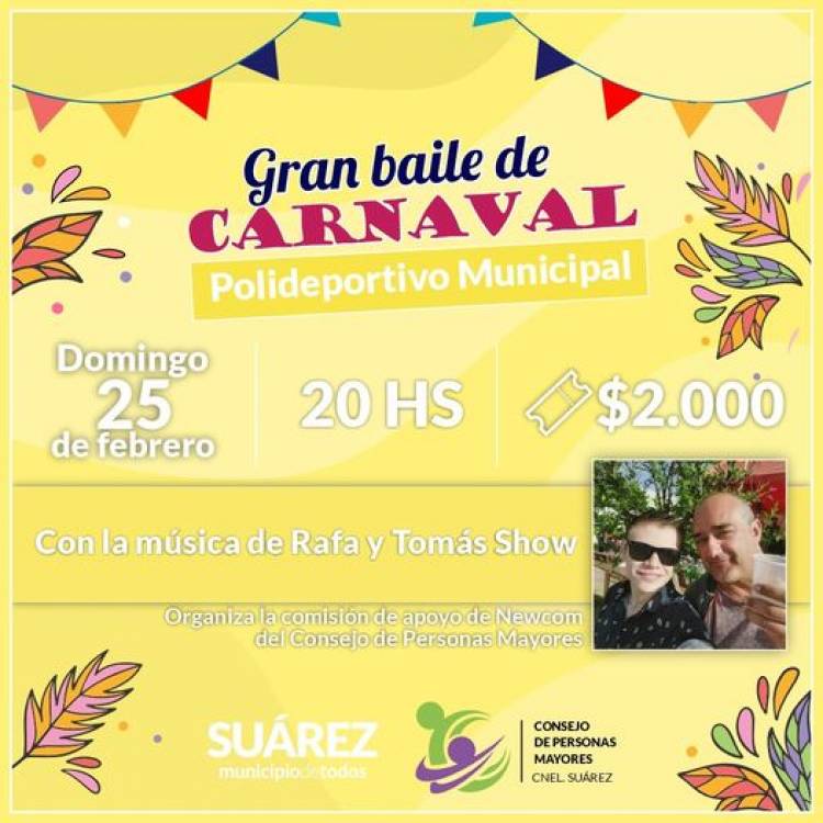 Gran baile de Carnaval en el Polideportivo Municipal