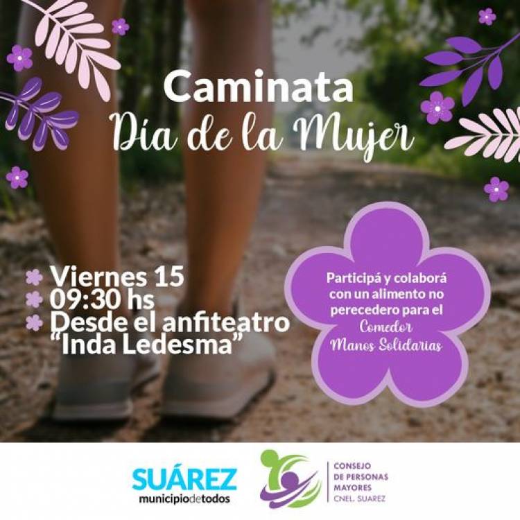 El Consejo de Personas Mayores, celebra el mes de la Mujer  con una entretenida caminata