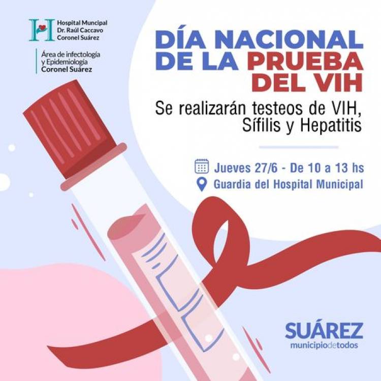Testeos en el Día Nacional de la Prueba del VIH