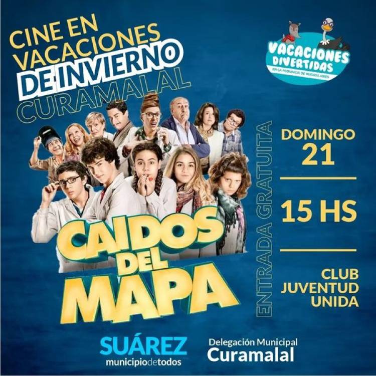 Llego el cine movil a Huanguelen y Curamalal con el programa "Vacaciones Divertidas"