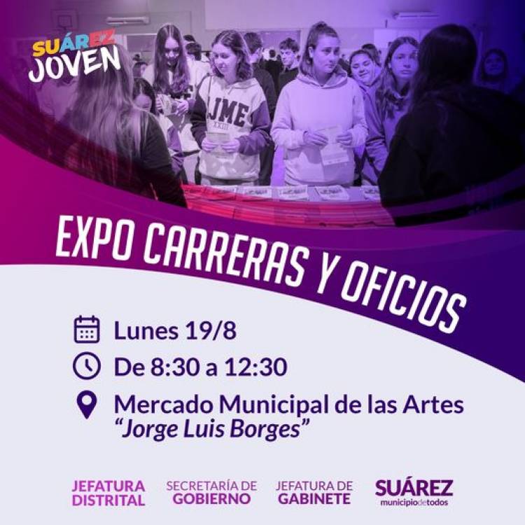 Feria de carreras universitarias y terciarias en el Mercado de las Artes