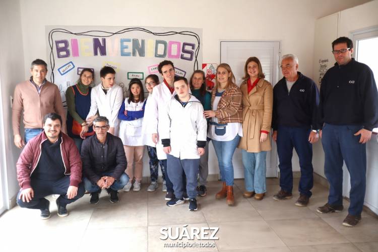 Se inauguró la obra de gas en el aula taller de la Escuela Especial N° 501