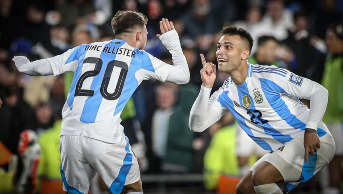 Fiesta completa: Argentina goleó a Chile por 3-0, con goles de Mac Allister, Julián y Dybala