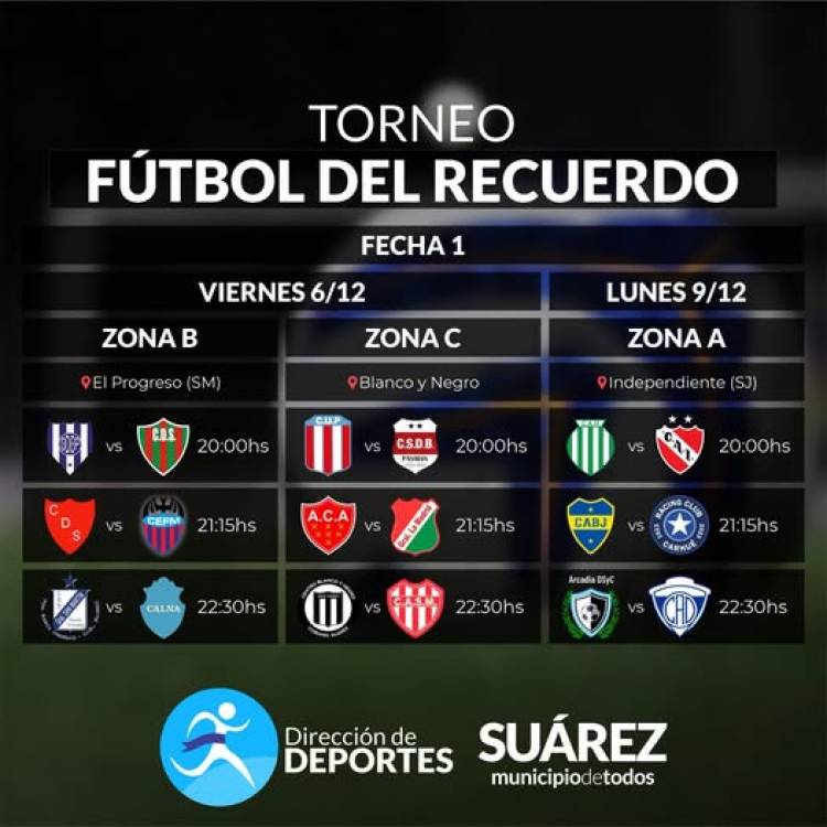 Comienza el Torneo “Fútbol del Recuerdo”