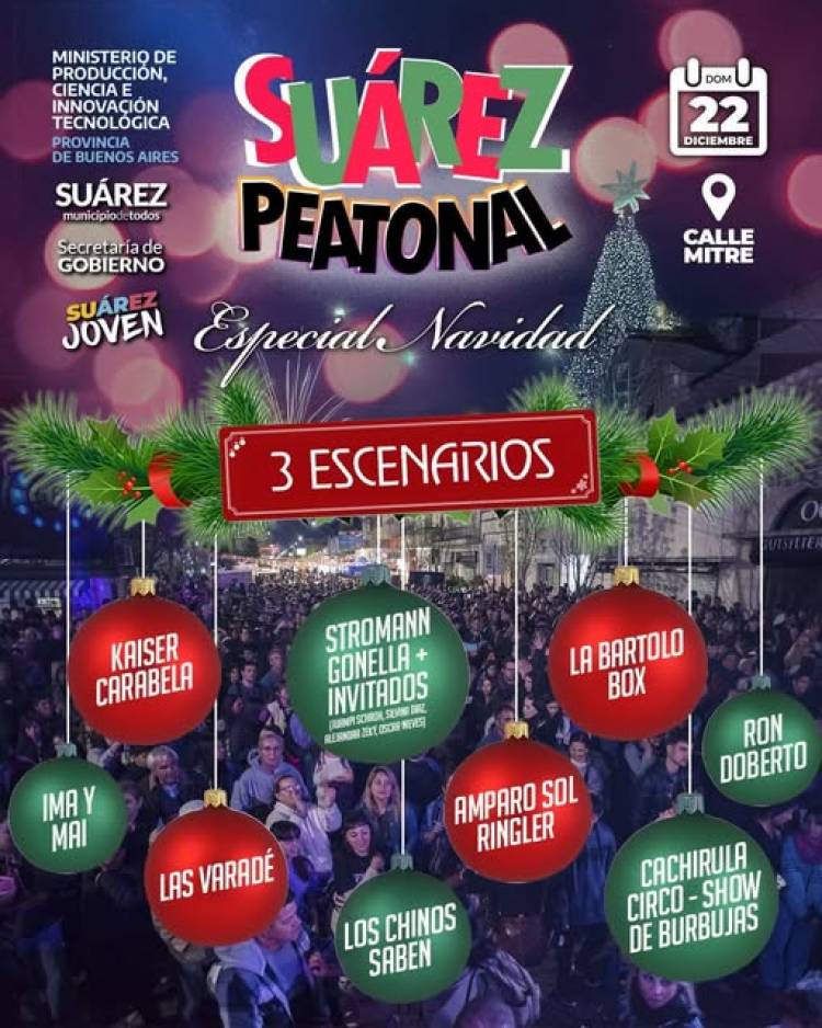 En SuárezPeatonal, la Navidad tiene su propia magia