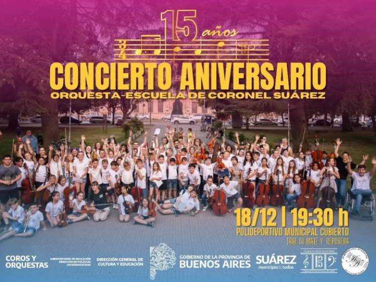 ¡Estamos llegando al final de un año increíble para la Orquesta Escuela de Coronel Suárez!