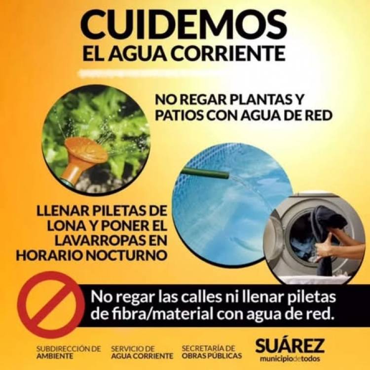 Ante las altas temperatura cuidemos y usemos de manera “responsable” el agua corriente