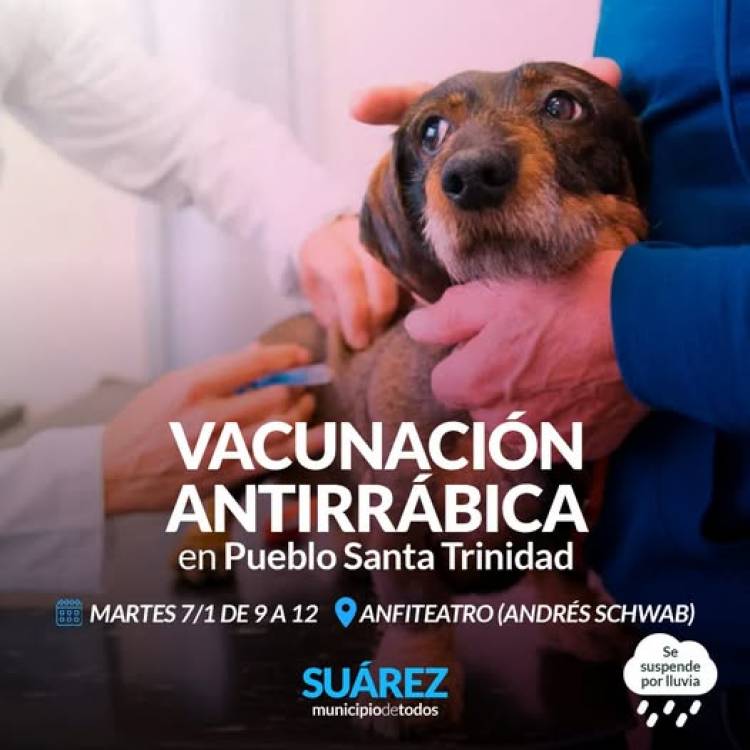 Campaña de vacunación antirrábica en Santa Trinidad 
