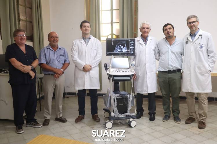 Moccero, presentó este jueves un nuevo ecógrafo para el Hospital Municipal