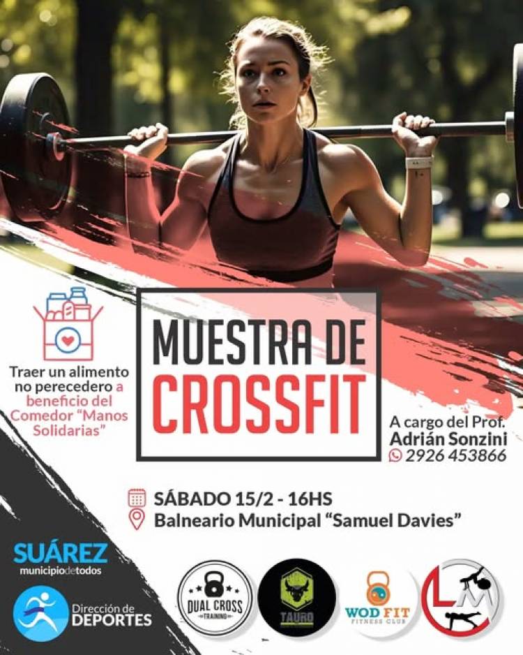 Muestra de CrossFit en el Balneario Municipal