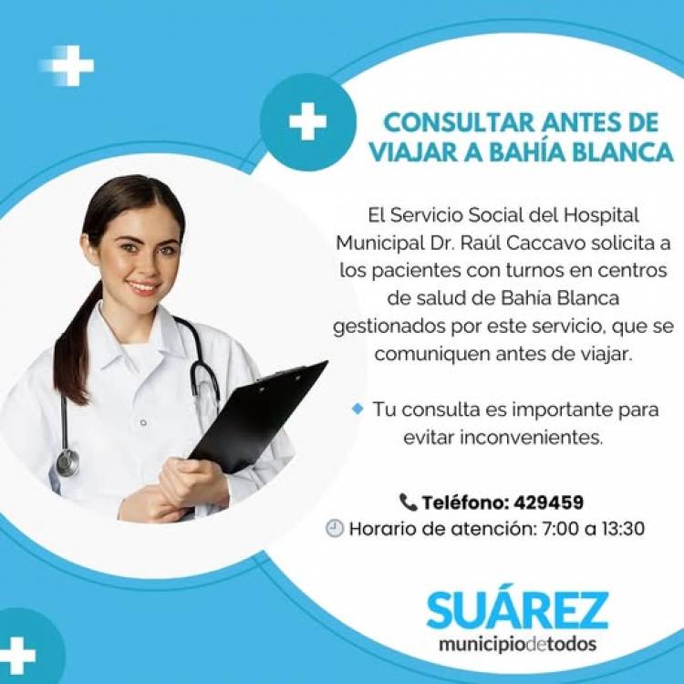  CONSULTAR ANTES DE VIAJAR A BAHÍA BLANCA