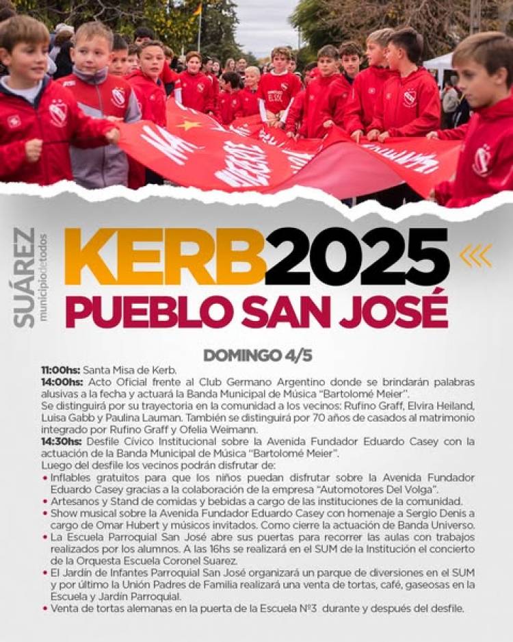 Pueblo San José palpita una nueva fiesta de Kerb