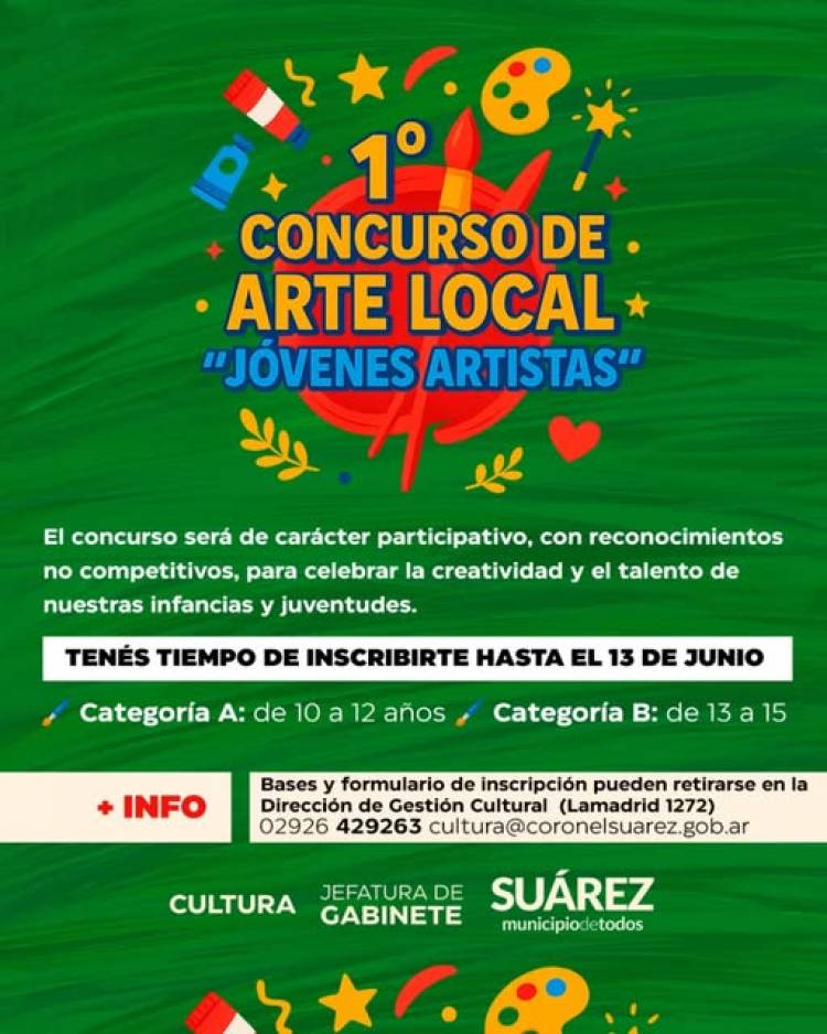 1º concurso de arte local “Jóvenes Artistas”