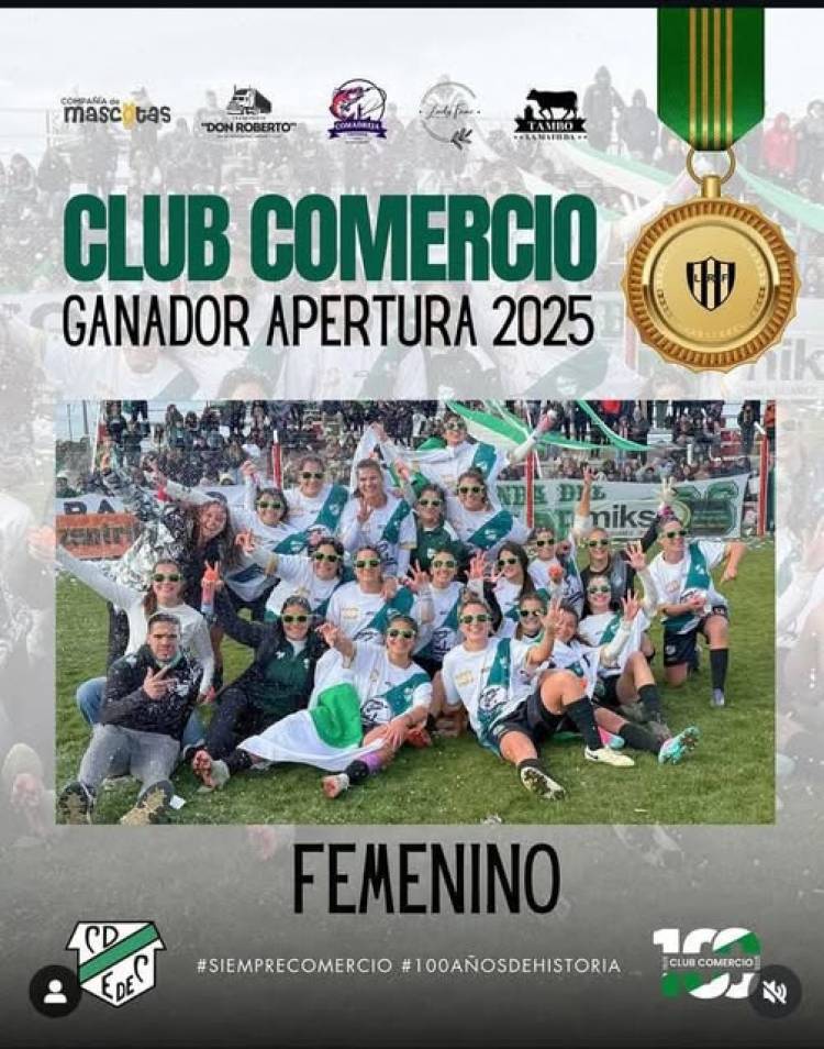 Empleados de Comercio ganador del Apertura de Fútbol de Primera Femenino