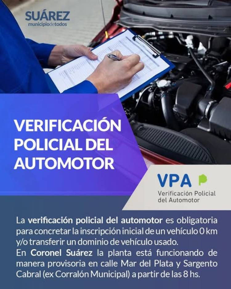 Verificación Policial del Automotor