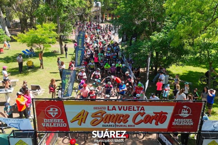 Más de 250 ciclistas vivieron una jornada deportiva a puro pedal en la 2° Vuelta al Sauce Corto