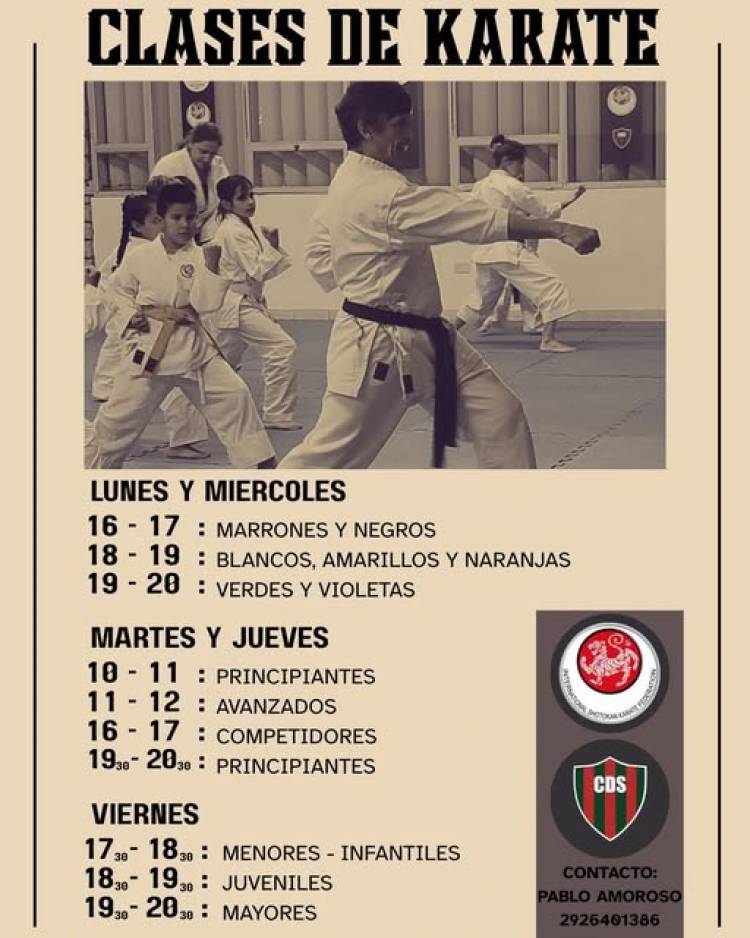 CDS KARATE DOJO: clases de karate con Pablo Amoroso