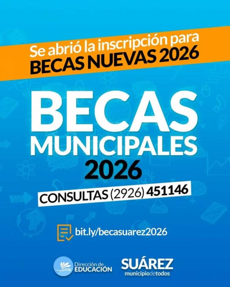 Inscripción abierta a Becas Municipales 2026