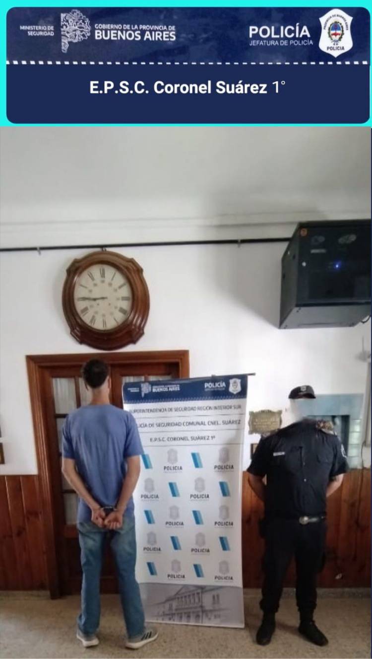Aprehensión por violar domicilio y amenazar
