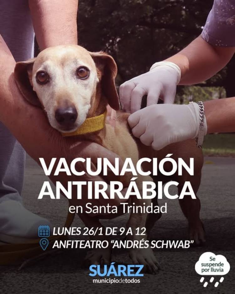 Campaña de Vacunación Antirrábica en Pueblo Santa Trinidad