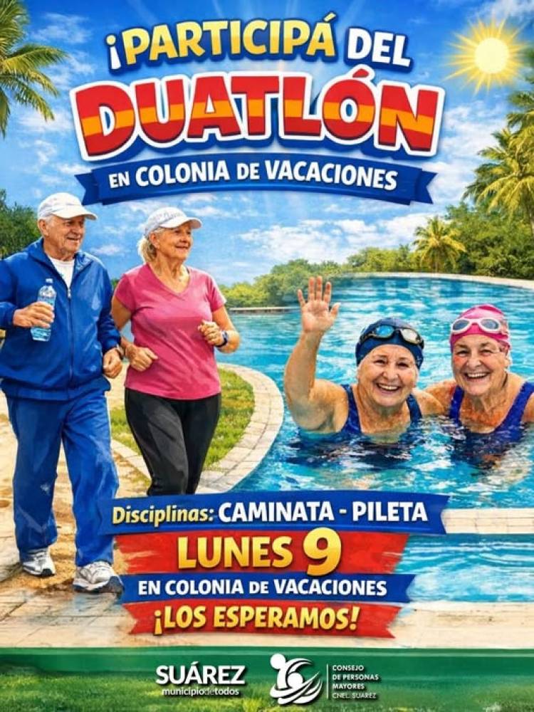 ¡Participá del Duatlón en la Colonia de Vacaciones!