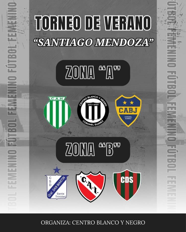 El Centro Blanco y Negro organiza el Torneo Preparación “Santiago Mendoza”
