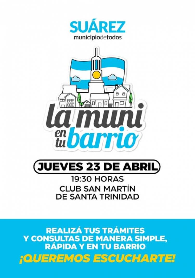 ¡Vuelve "La Muni en tu Barrio"! 