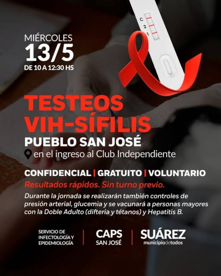 Jornada de Testeos VIH – Sífilis en Pueblo San José