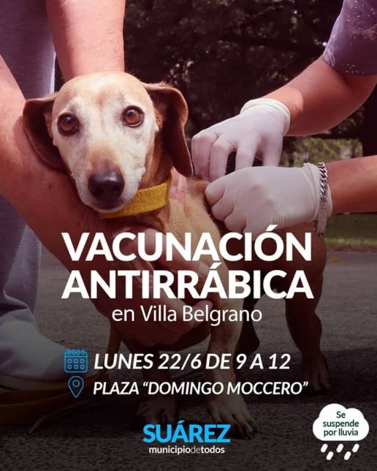 Campaña de Vacunación Antirrábica en Villa Belgrano