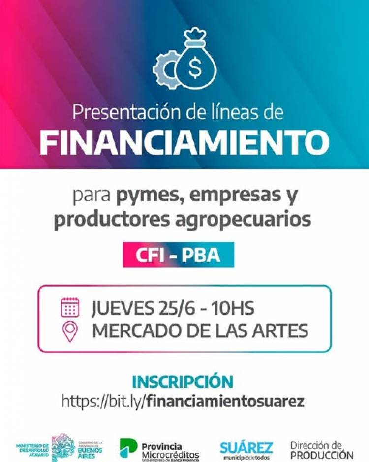 Nuevas líneas de crédito para pymes, empresas y productores agropecuarios