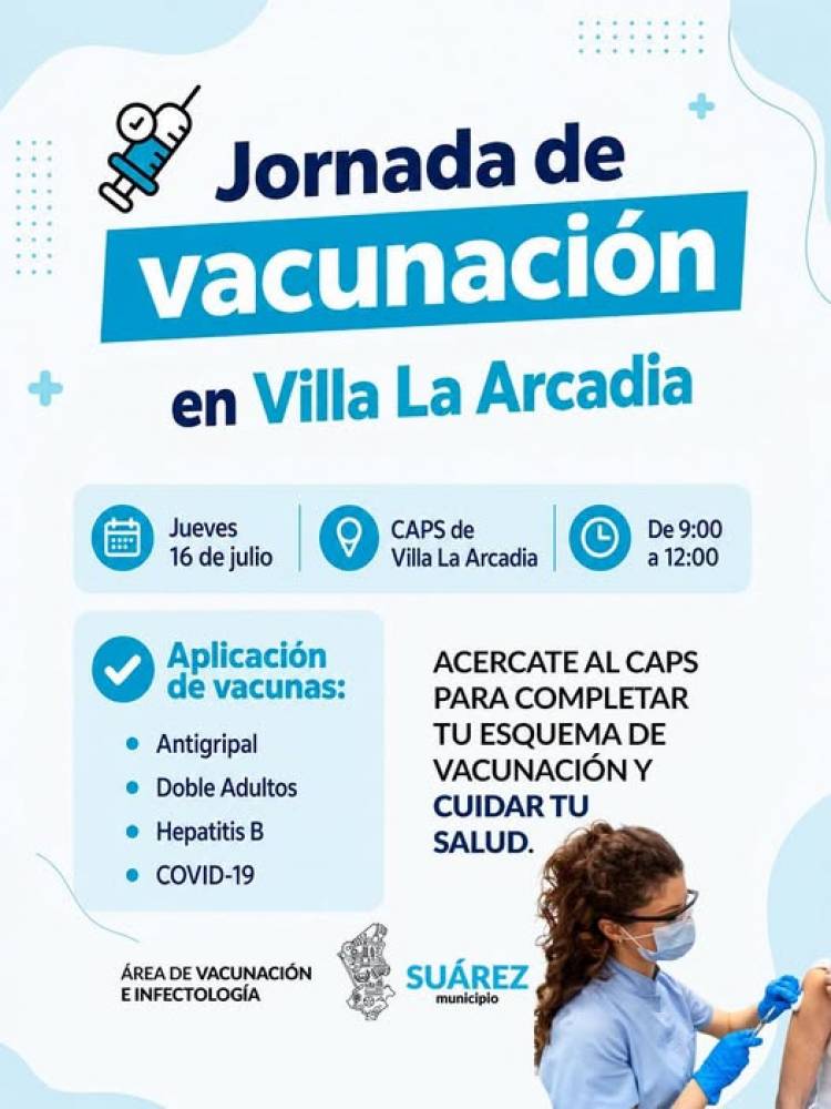 Jornada de Vacunación en Villa La Arcadia